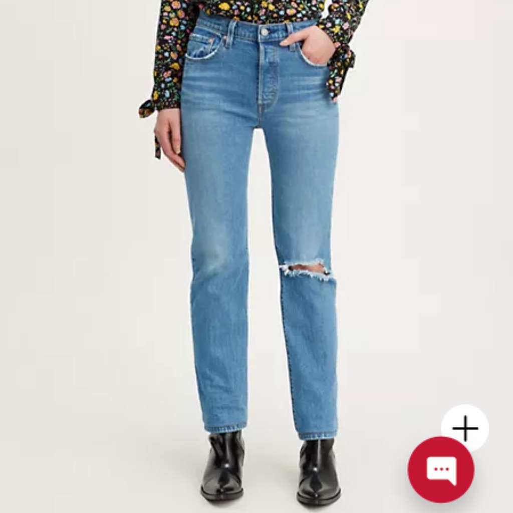 Levis Brand New 501 Original Fit Stretch